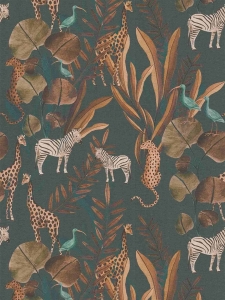 Tapeta na zeď ANNA and ANDREA, animals hnědá Tapeta na zeď ANNA and ANDREA, animals hnědá