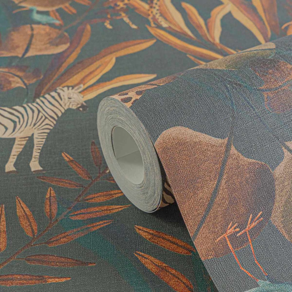 Tapeta na zeď ANNA and ANDREA, animals hnědá Tapeta na zeď ANNA and ANDREA, animals hnědá