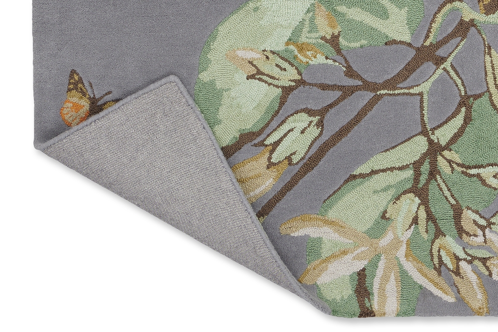 Vlněný koberec Wedgwood Hummingbird tmavě šedá