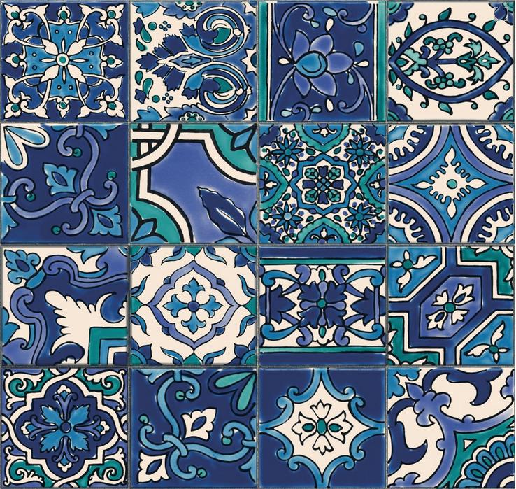 Renovační obklady stěn keramické obklady modré