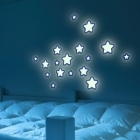 Pěnové samolepící svítící dekorace hvězdy
