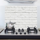 Samolepící kuchyňský panel bílá cihla