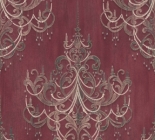 Tapeta Mata Hari, barokní vzor červená