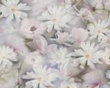 Tapeta na zeď, PINTWALLS, romantické květy fialová