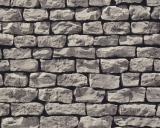 Tapeta Best of Kámen a dřevo - Skládaná kamenná zeď šedá