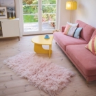 Vlněný koberec TOM TAILOR FLUFFY, růžový