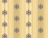 Zámecká tapeta Hermitage zlatá malé barokní vzory