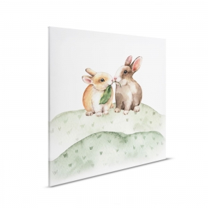Dětský obraz na plátně Lilly and Luis Zajíčci