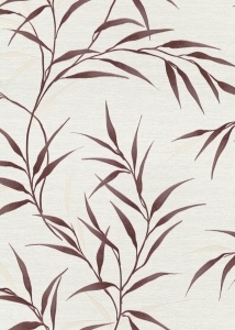 Tapeta na zeď, FASHION FOR WALLS 5, listy červená