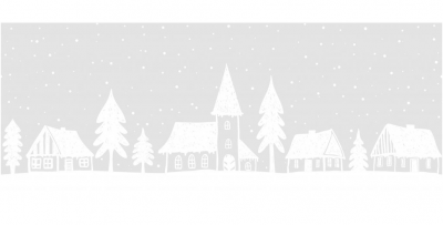 Vánoční samolepící dekorace - bordura Zimní vesnička